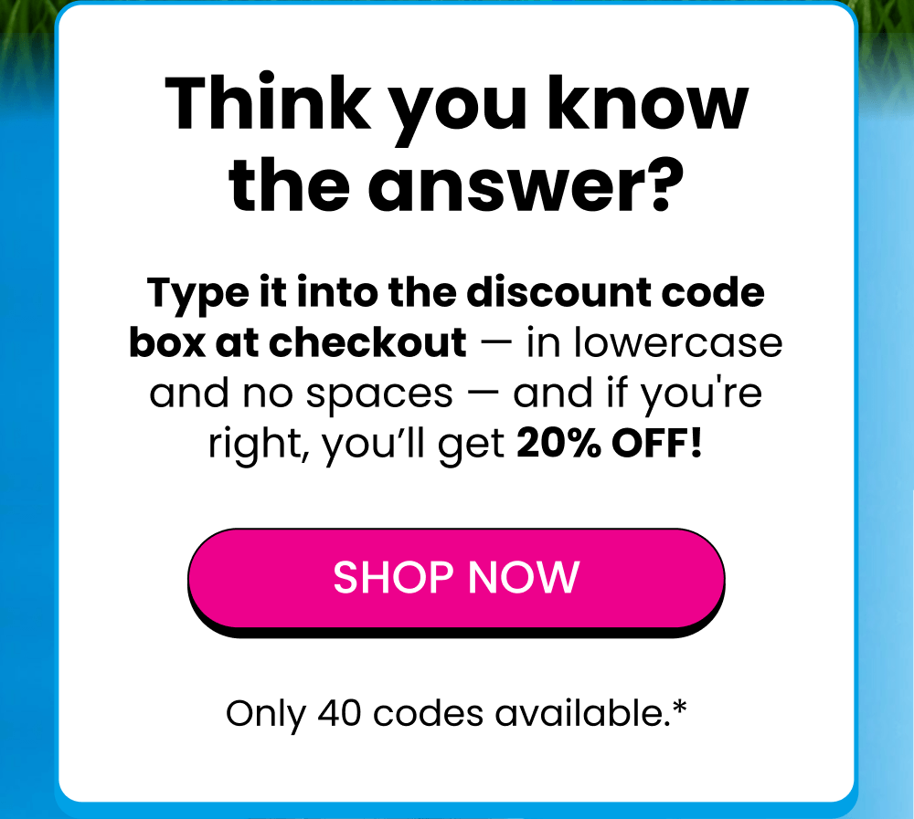 Crack the riddle to unlock 20% off your order. Solve the riddle about a solid, symmetrical shape inspired by Plato and enter the answer at checkout. Only 40 codes available.