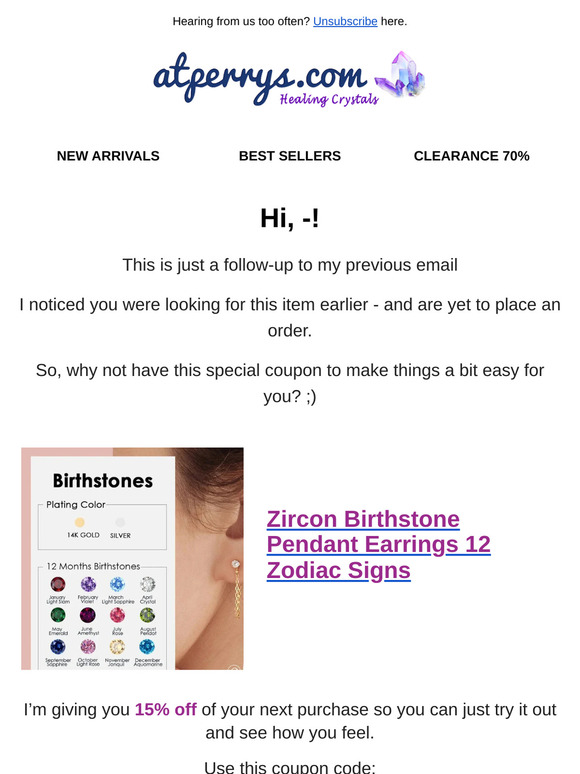 I got a special coupon to help you out