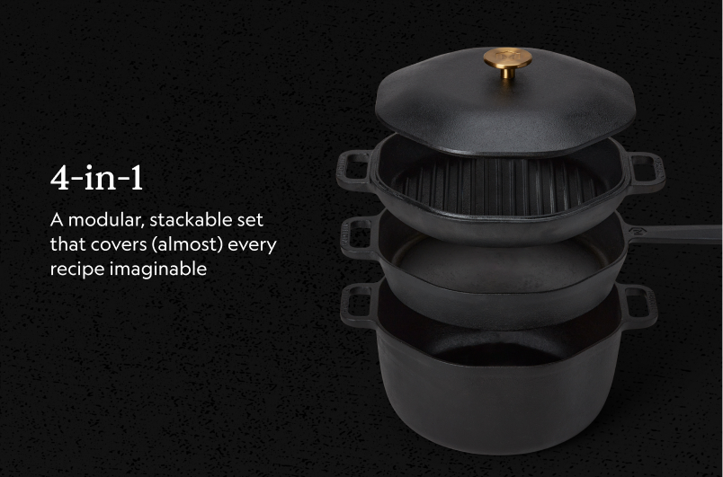4-in-1 Cast Iron Stack
