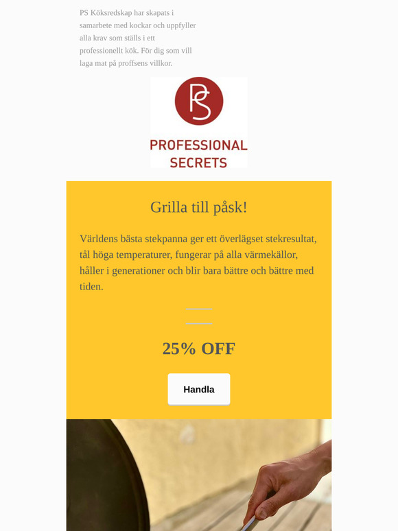 Kolstål på grillen!
