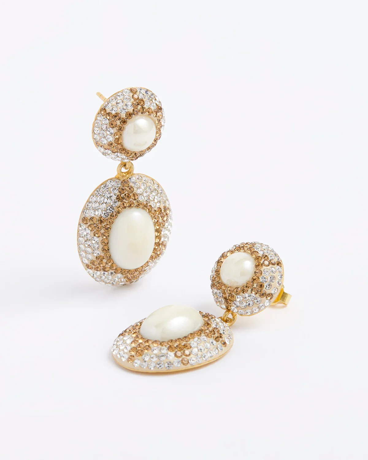 Image of Pearl Sun Drop Earrings