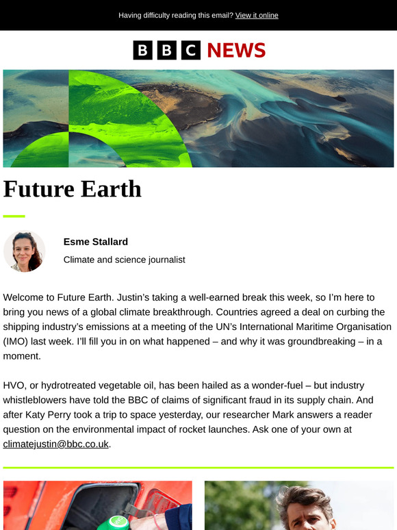 Future Earth: A breakthrough on shipping emissions