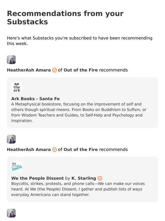 Recommendations from your Substacks