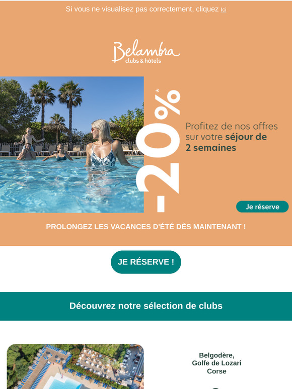 Partez plus longtemps : votre 2ème semaine à prix doux !