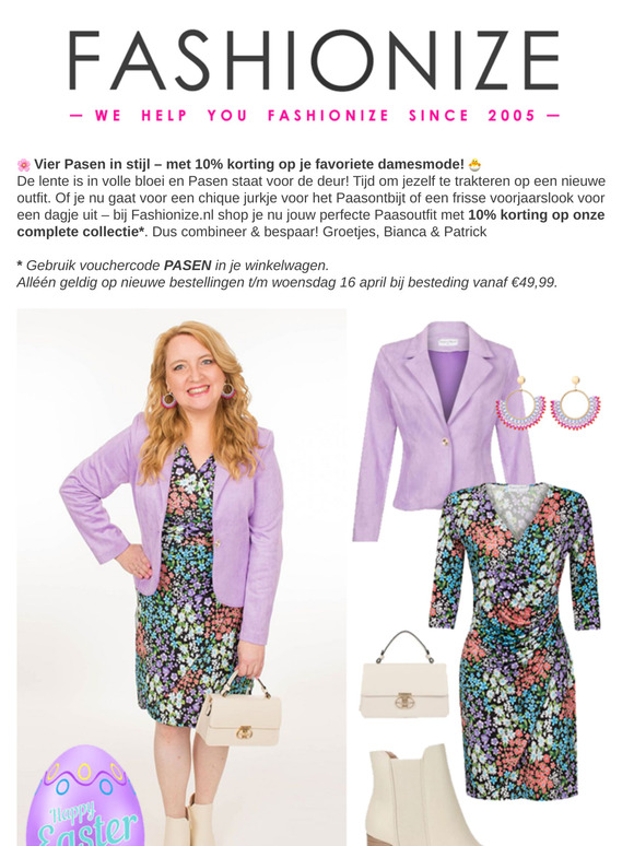 10% KORTING op je PAAS-OUTFIT😍