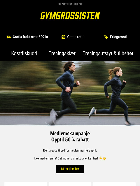 Ekstra gode tilbud for medlemmer i april - opptil 50 % rabatt!