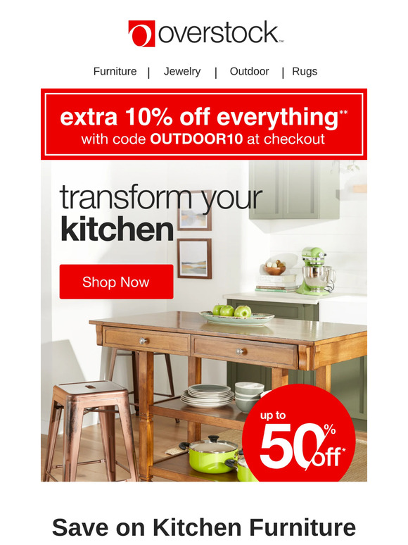 Save up to 50% off your kitchen refresh ✨