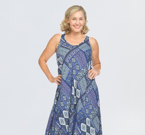 Sleeveless Maxi Dress with Pockets