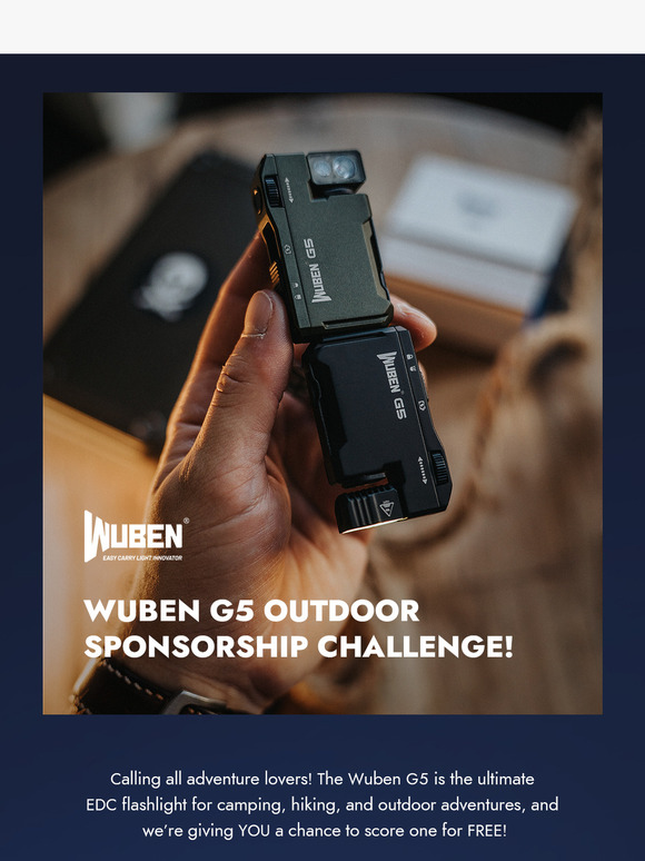 Love the Outdoors? Let Wuben Sponsor Your Next Adventure!