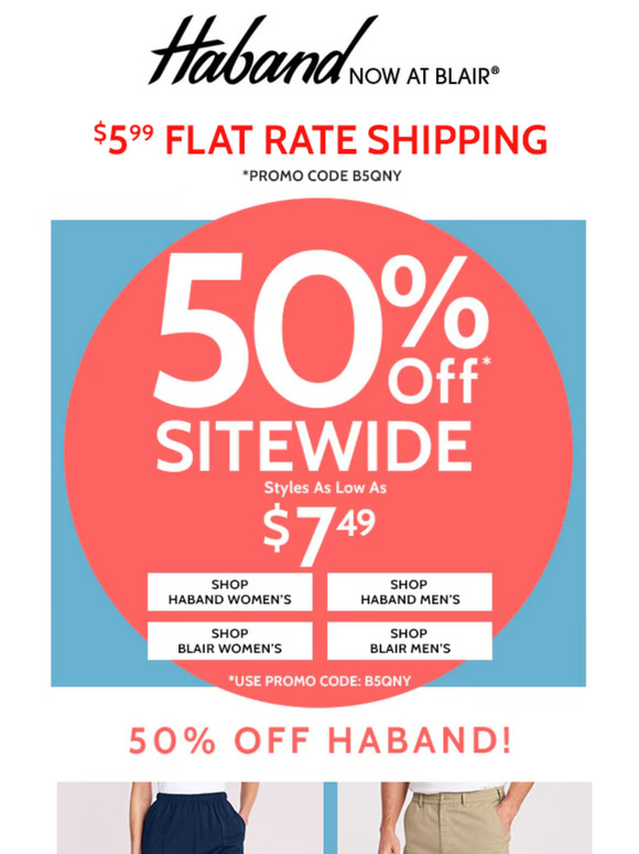 Maximum Savings: 50% Off The Entire Site!