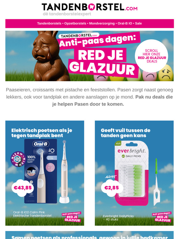 Red je glazuur! 🦷 tijdens de Anti-Pasen dagen