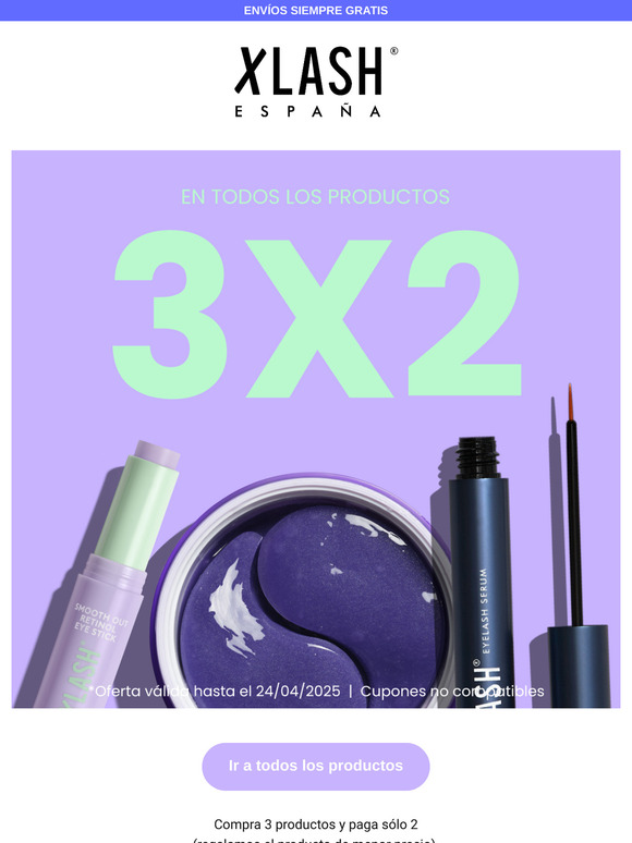 ⚡3x2 en todos los productos⚡ ¡Hazte con tus favoritos!