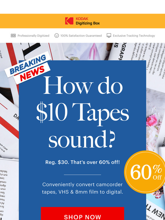 How does $10 per videotape sound?