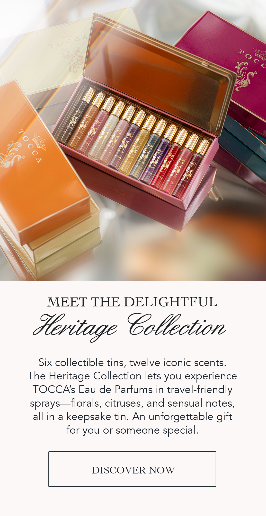 A tin of treasures, a world of fragrance—Meet the Heritage Collection