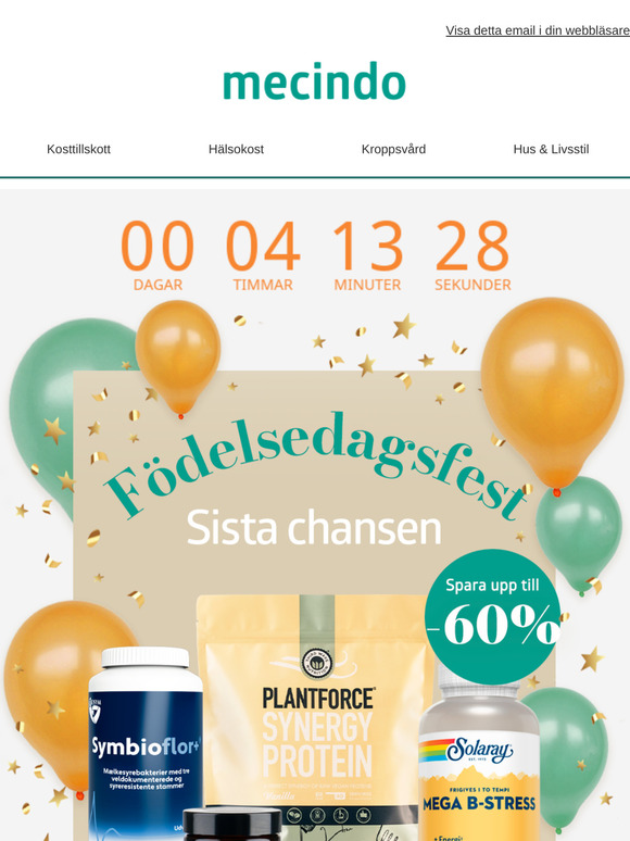 BARA 4 timmar kvar 🎉 -60%!