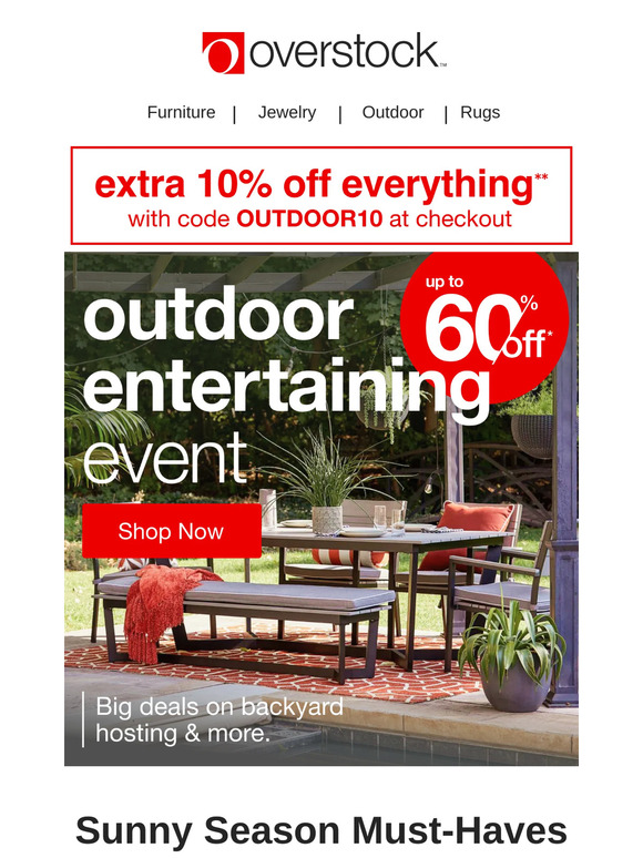 The Outdoor Entertaining Event is here 👀