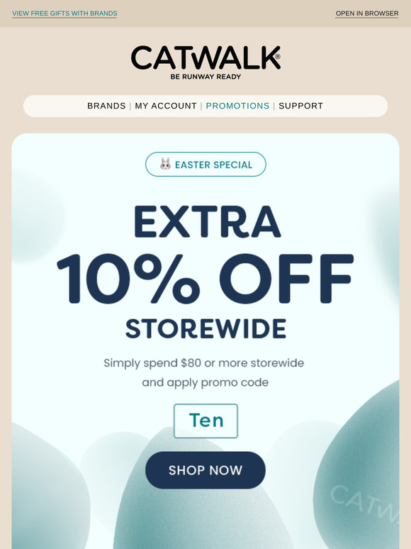 Hey ——, Claim 10% off Storewide This Easter 💸