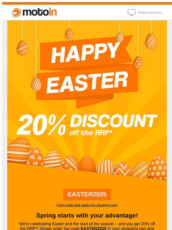 🐰 Egg hunts are a thing of the past – save 20% now!
