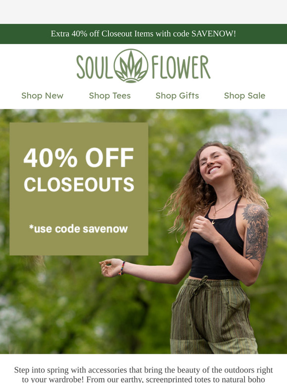 Spring Cleaning Sale - 40% off Closeouts