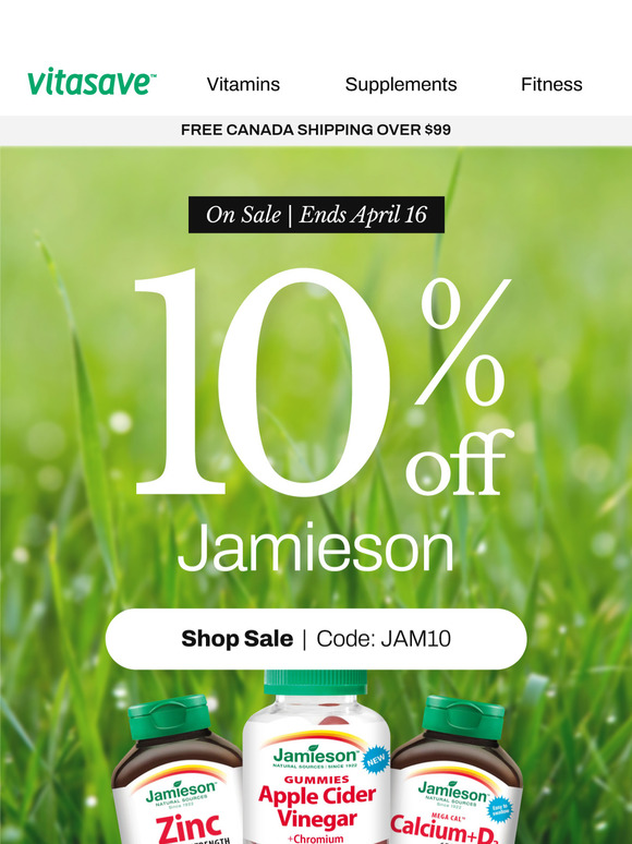 Your Wellness Just Got 10% Better – Shop Jamieson Now!