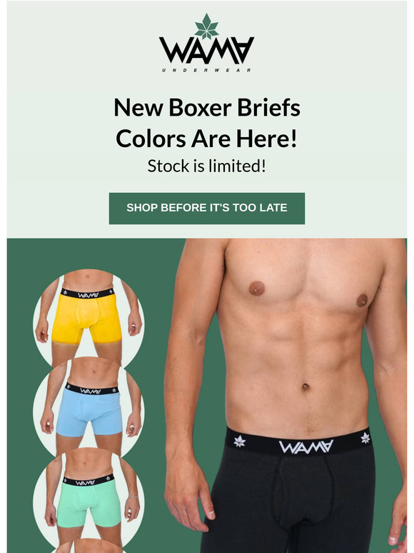 New Boxer Brief Colors Are Here! 📣