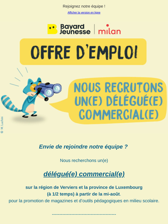 [Offre d'emploi] Rejoignez notre équipe !