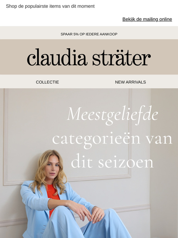 Favoriete categorieën van dit seizoen