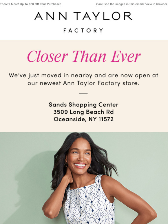 Just A Reminder — Have You Visited Our New Store Yet?