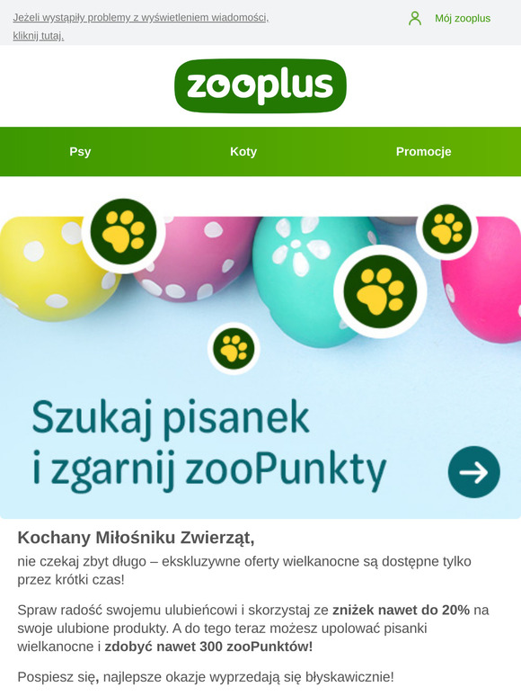 Szukaj pisanek i zgarnij nawet 3️⃣0️⃣0️⃣ zooPunktów!