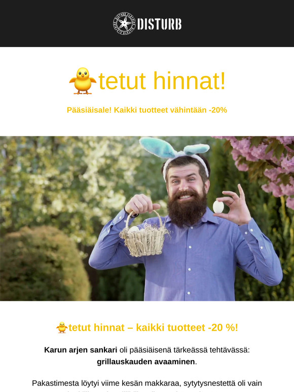 🐣 Tiputetut hinnat – kaikki tuotteet -20 %! 🐣