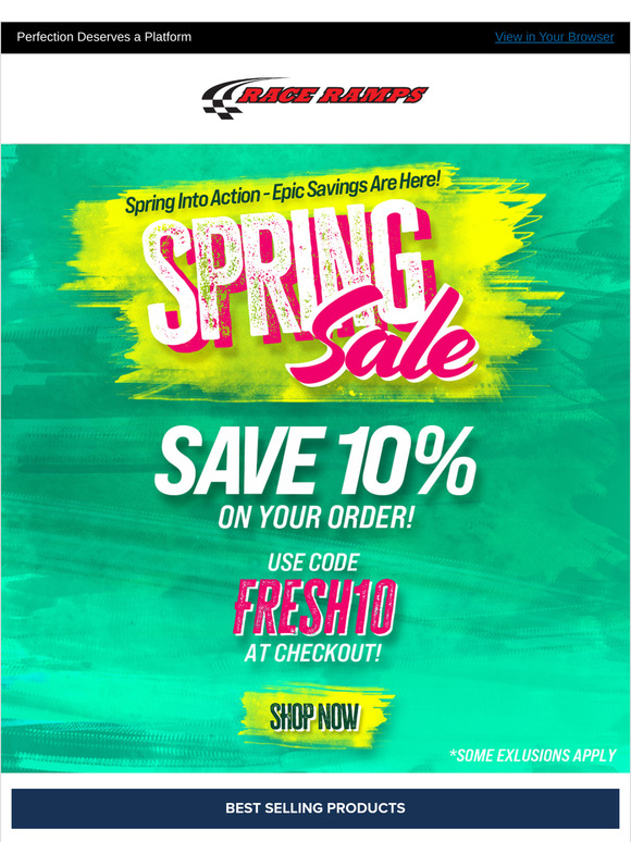 ➡️Spring into Action: Save 10% on Your Order Now