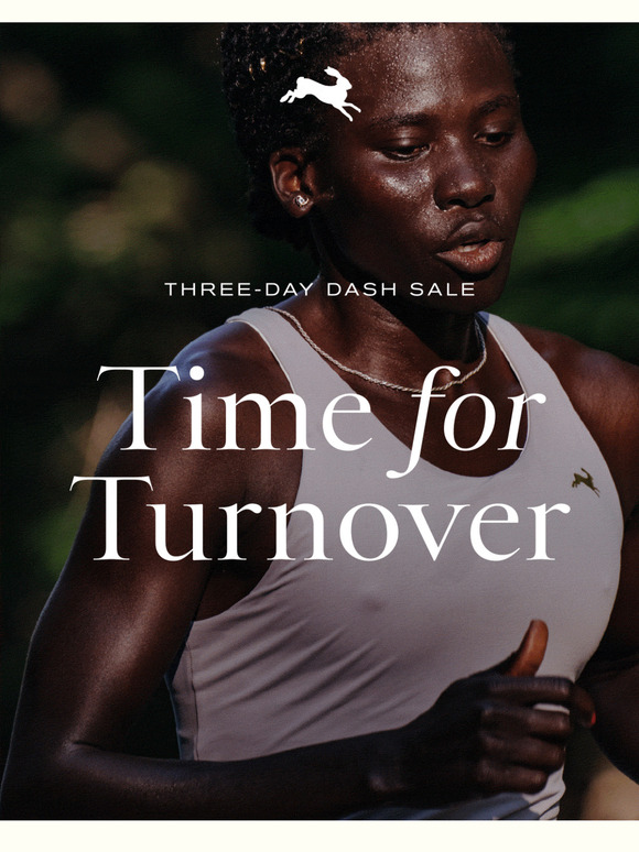 Three-Day Dash Sale: The Turnover Collection