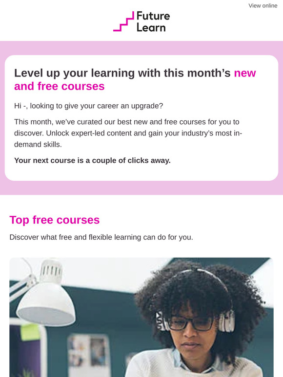 Incoming: New and free courses