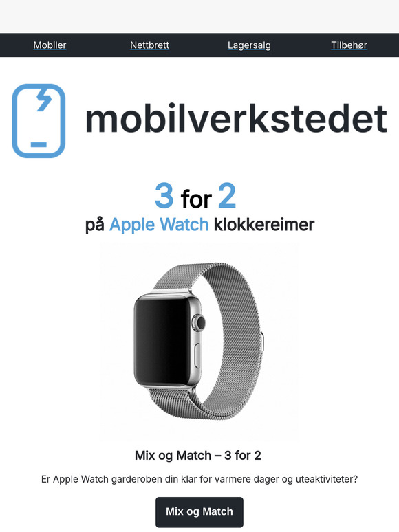 🐣 3 for 2 på Apple Watch klokkereimer