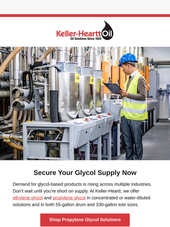 Secure Your Ethylene or Propylene Glycol Supply Now