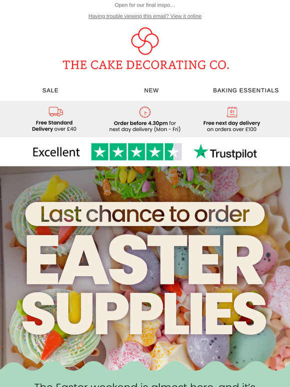 Last Chance to Order Easter Supplies!