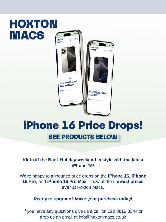 Price Drops on iPhone 16, Pro and Pro Max! 📱