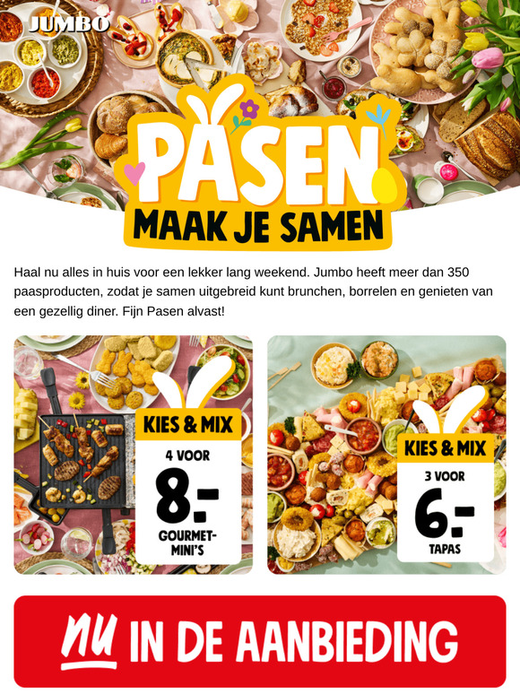Maak je klaar voor een heerlijk Pasen 🐰