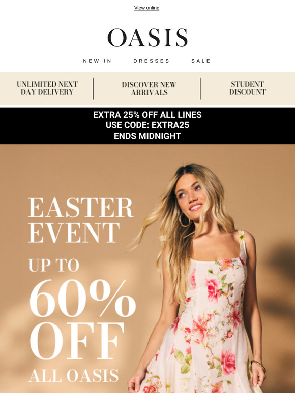 Easter Weekend Looks at Up to 60% Off