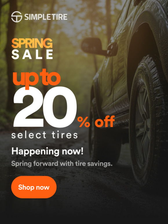 Less than  1 Week Left: Spring Tire Deals 🌸
