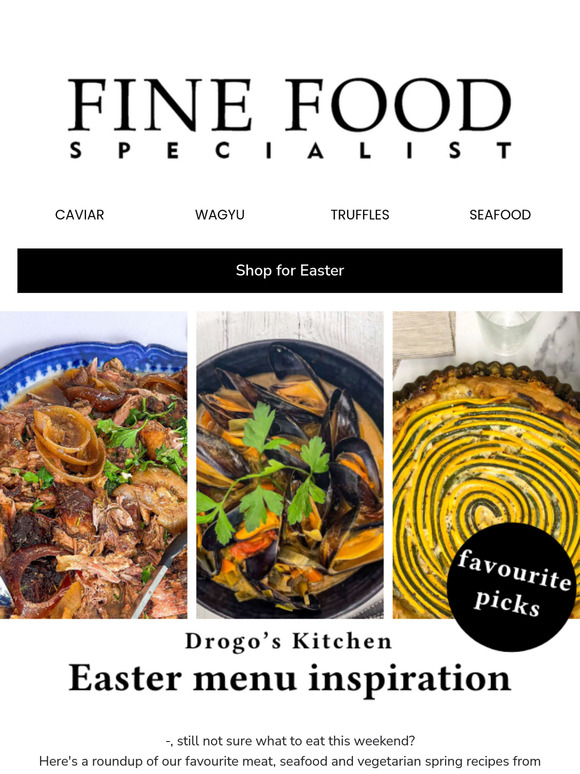Easter menu inspiration from Drogo's Kitchen