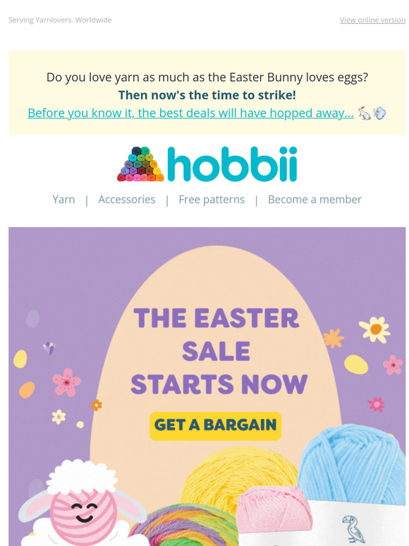 🐣 The Easter Bunny has hidden some amazing yarn deals!