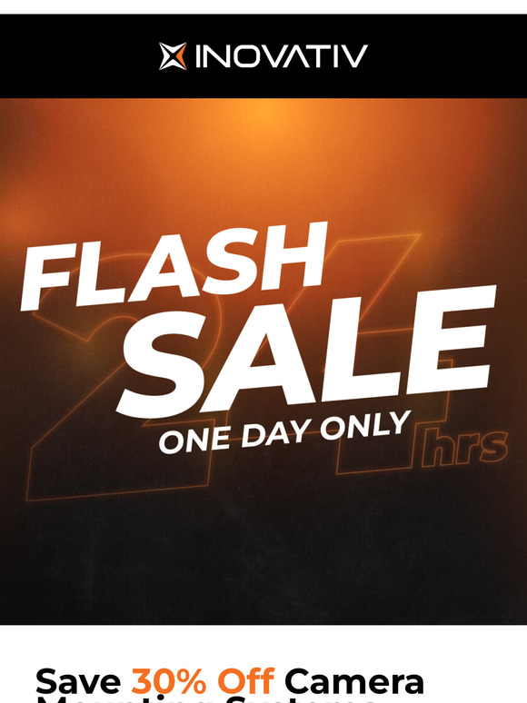 Flash Sale: 30% Off Camera Equipment Today Only!