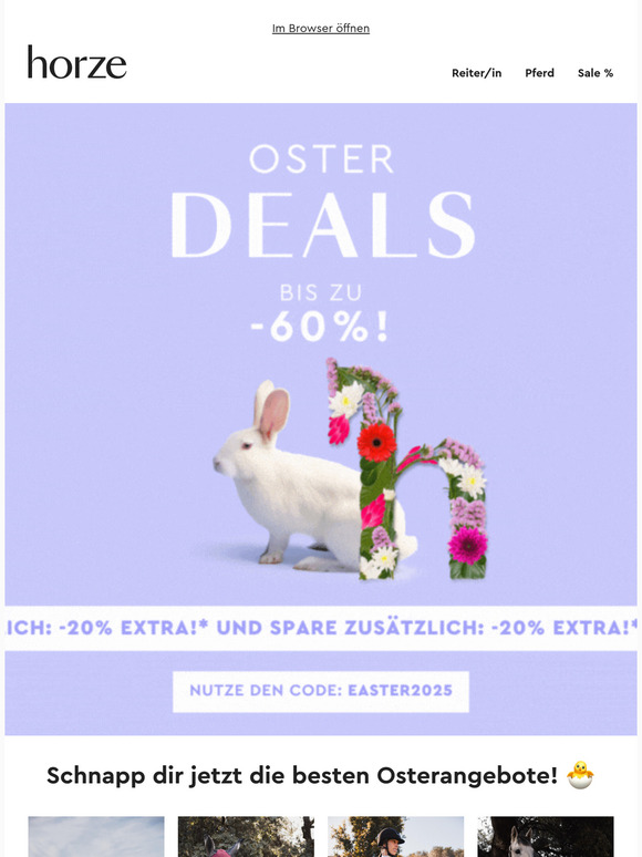 🌷🐰 Osterangebote! Spare bis zu unglaublichen -60%! Und zusätzlich -20%! 💗