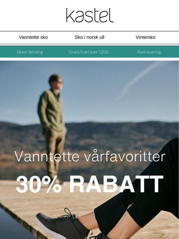 Finn vanntette vårfavoritter med 30% rabatt