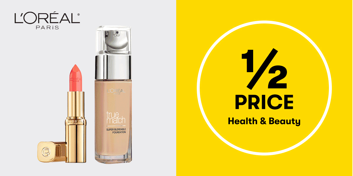 Half price Haircare and Health&Beauty