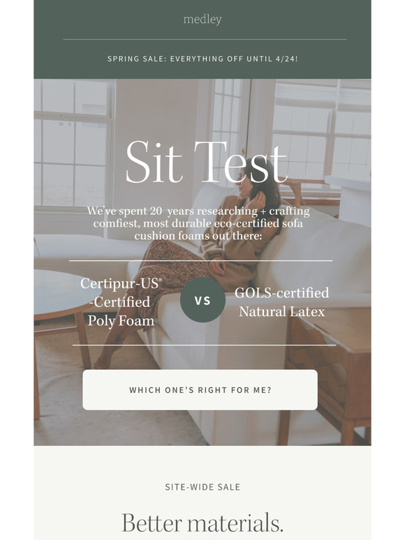 Spring Sale: better materials, made better