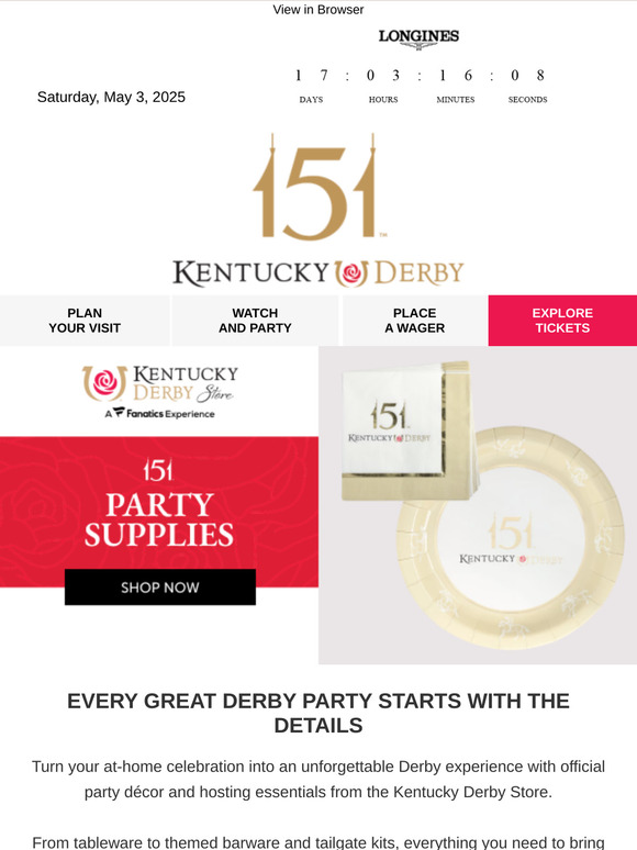 We're Here to Help with Your Derby Party 🎉 🏇 🌹