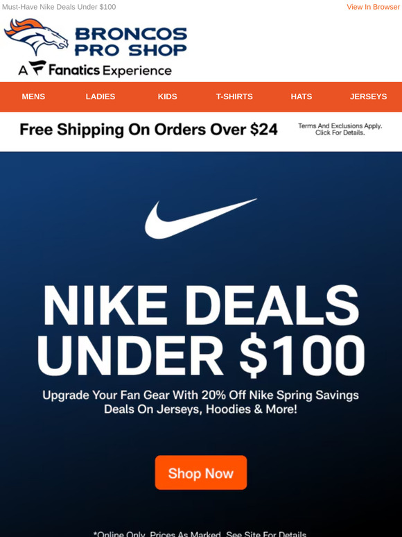 Serious Gear Upgrades! 20% Off Nike & Free Shipping