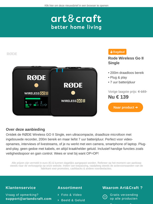 DAGDEAL: Rode Wireless Go II Single
